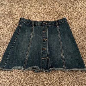 Denim mini skirt